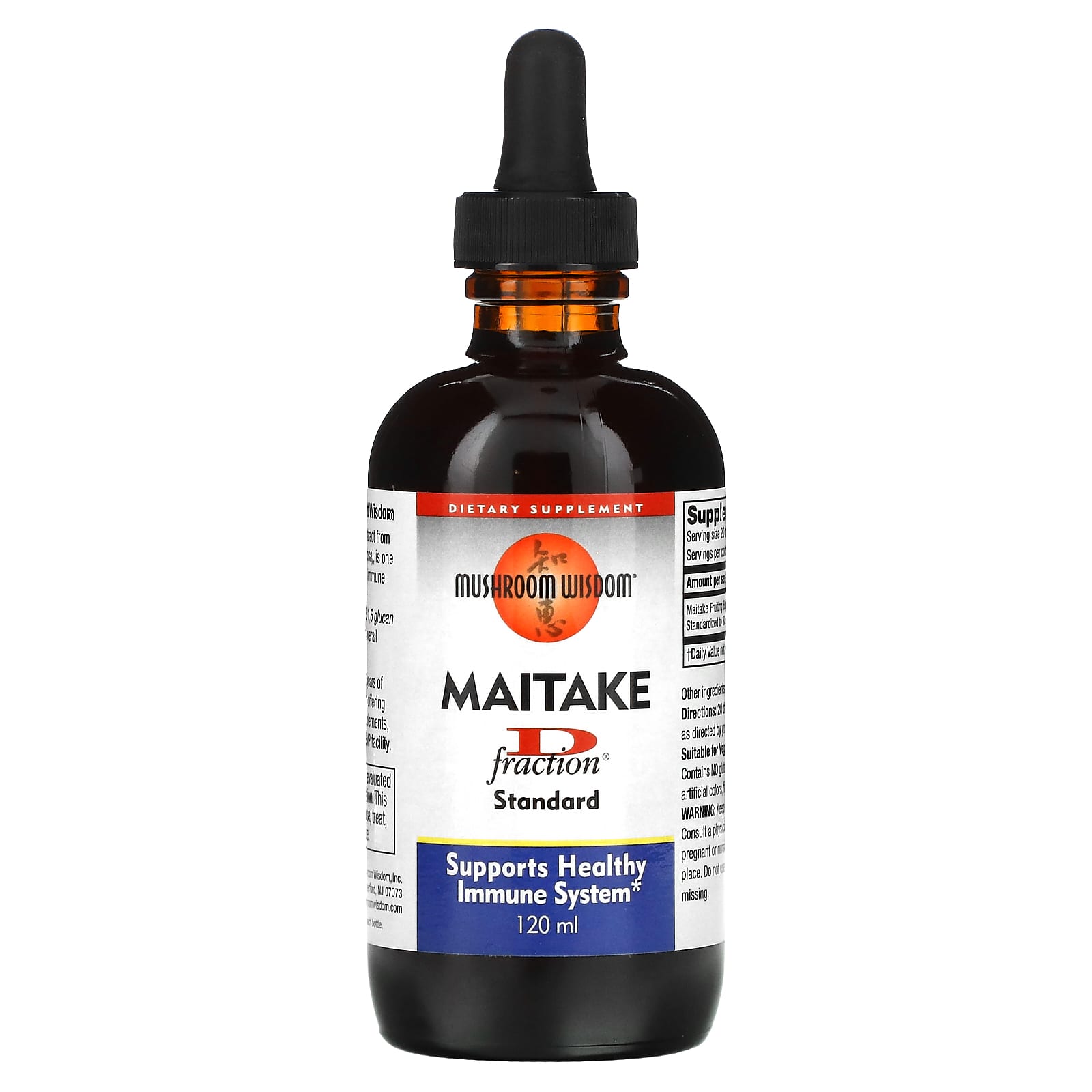 Mushroom Wisdom, Maitake D-Fraction Standard, 4 Oz UPC 791014104210 | Hilife Vitamins