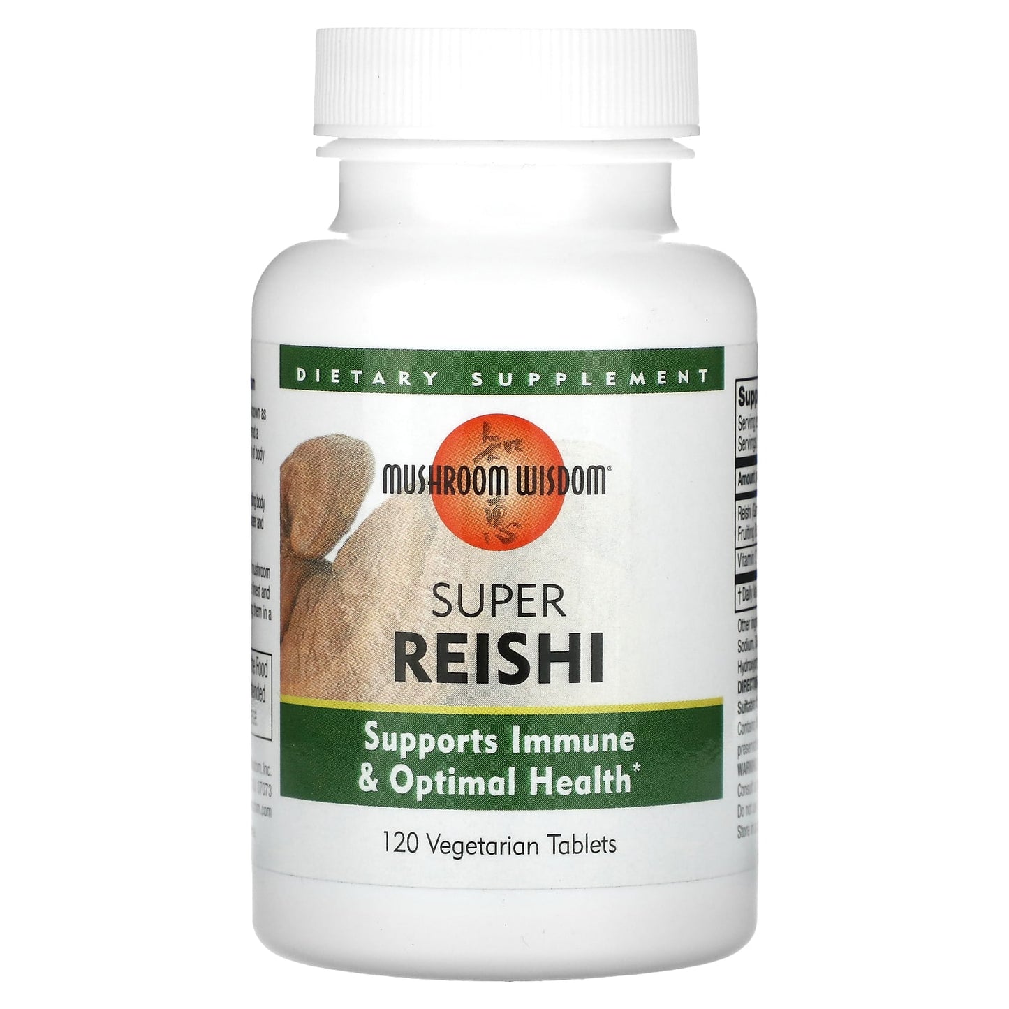 Mushroom Wisdom, Super Reishi, 120 Tablets UPC 791014109000 | Hilife Vitamins