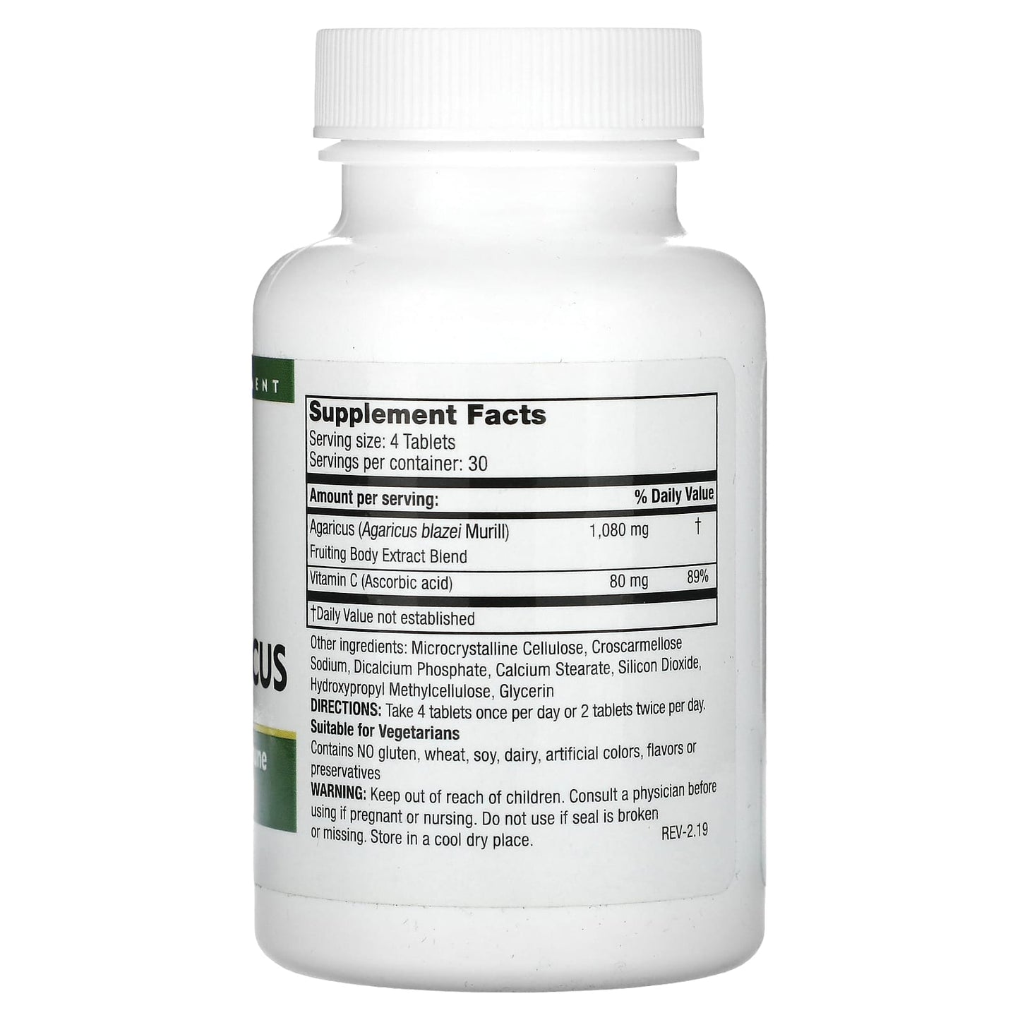 Mushroom Wisdom, Super Royal Agaricus, 120 Tablets UPC 791014109017 | Hilife Vitamins