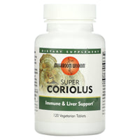 Mushroom Wisdom, Super Coriolus Turkey Tail, 120 Tablets UPC 791014109055 | Hilife Vitamins