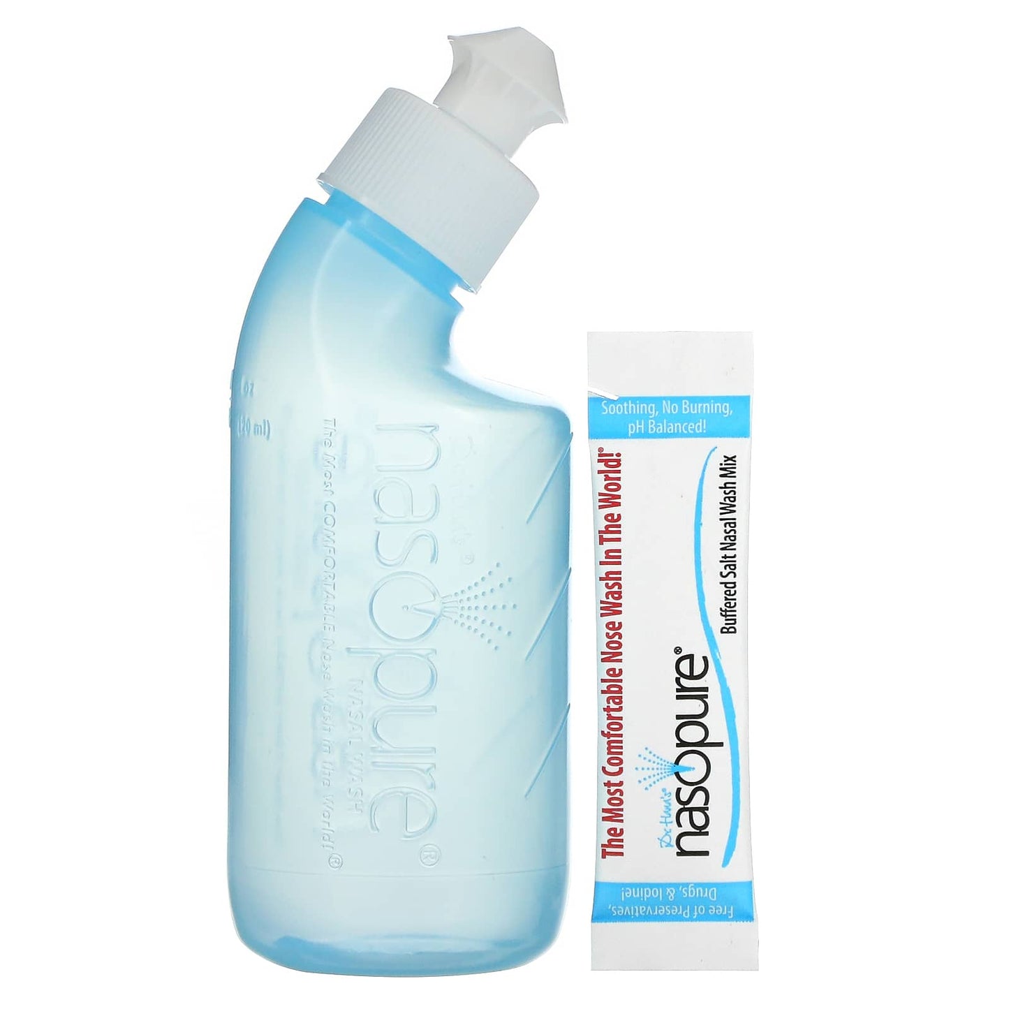 NASOPURE, Little Squirt with Bottle & Salt Packs, 4 Oz UPC 890668000043 | Hilife Vitamins