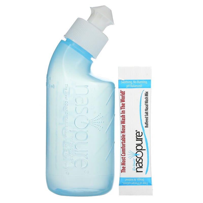 NASOPURE, Little Squirt with Bottle & Salt Packs, 4 Oz UPC 890668000043 | Hilife Vitamins