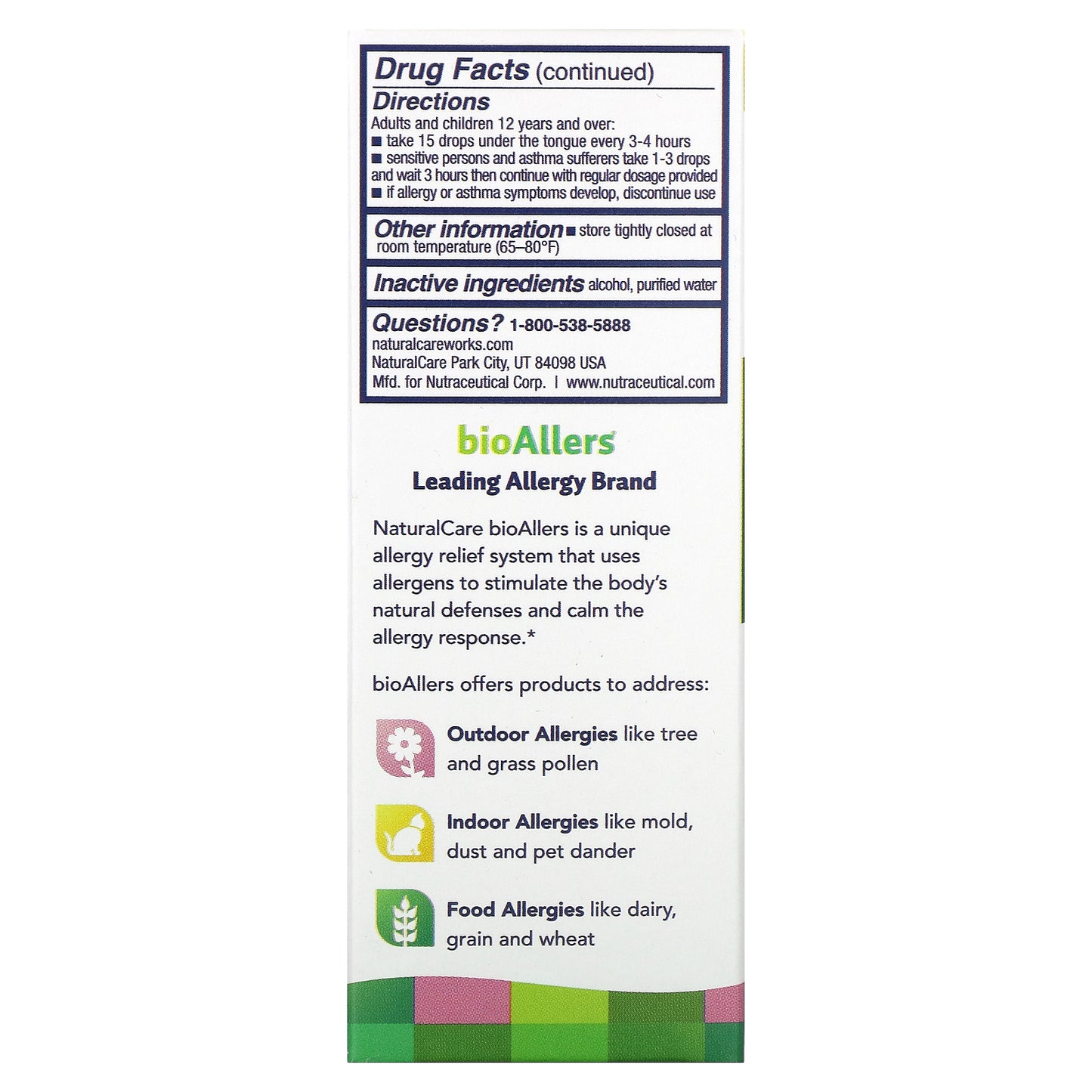 Natra-Bio Homeopathics, NaturalCare, BioAllers, Tree Pollen, 1 Oz Liquid UPC 371400707012 | HiLife Vitamins