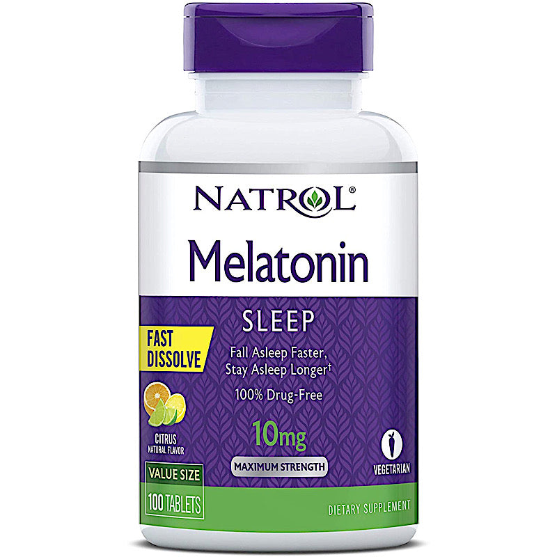 Natrol, Melatonin 10mg fast dissolve Citrus Punch, 100 Tablets UPC 047469071660 | Hilife Vitamins
