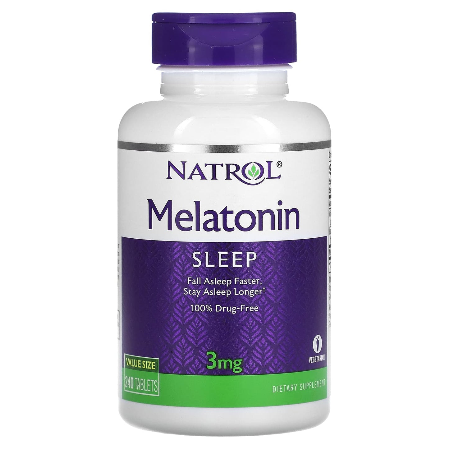 Natrol, Melatonin 3mg, 240 Tablets UPC 047469160685 | Hilife Vitamins
