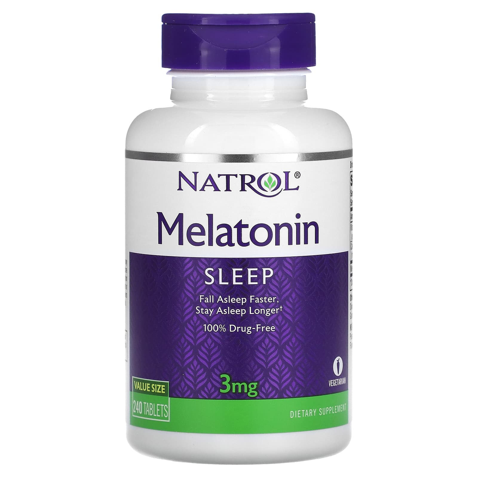 Natrol, Melatonin 3mg, 240 Tablets UPC 047469160685 | Hilife Vitamins