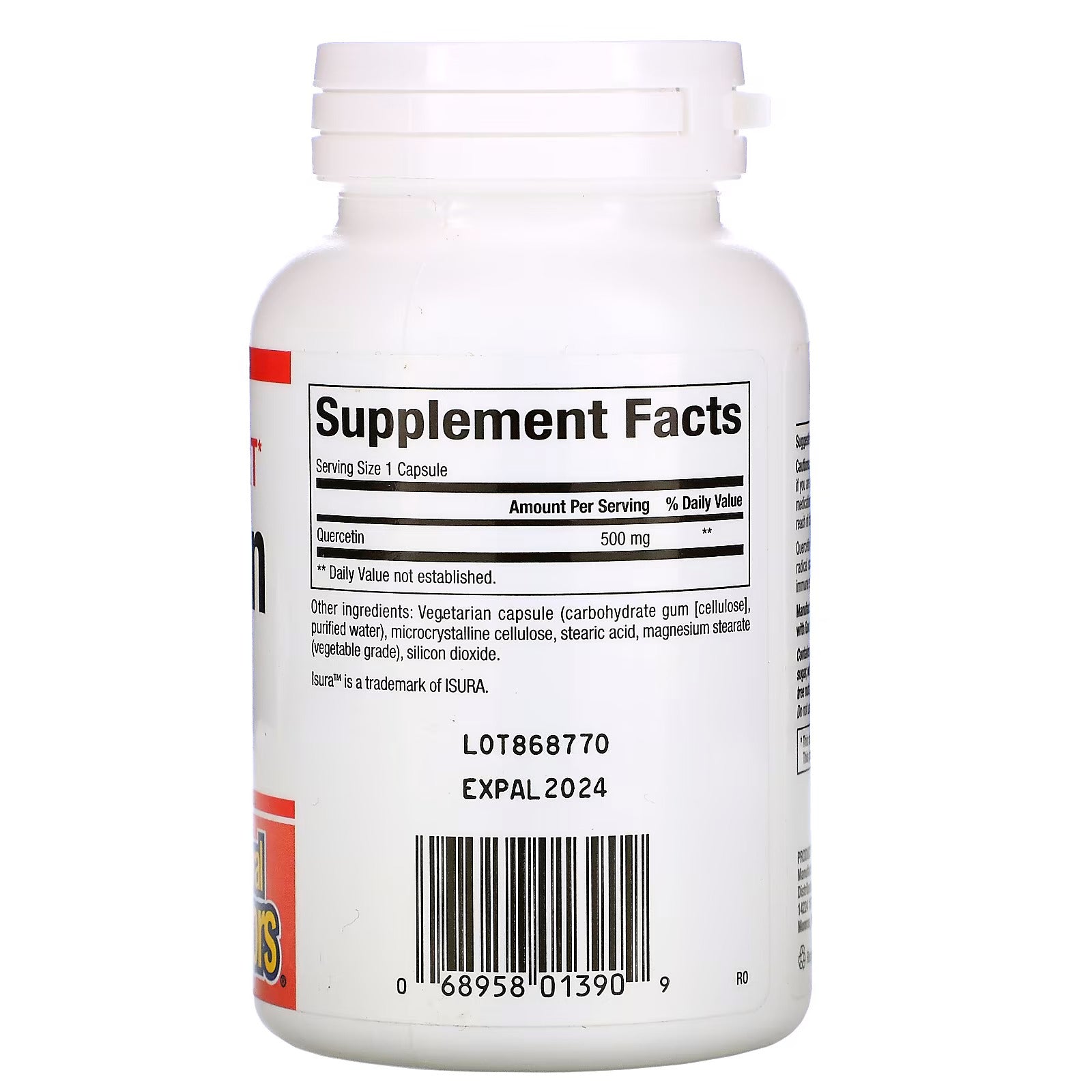 Natural Factors, Quercetin, 500 mg, 60 Vegetarian Capsules - [product_sku] | HiLife Vitamins