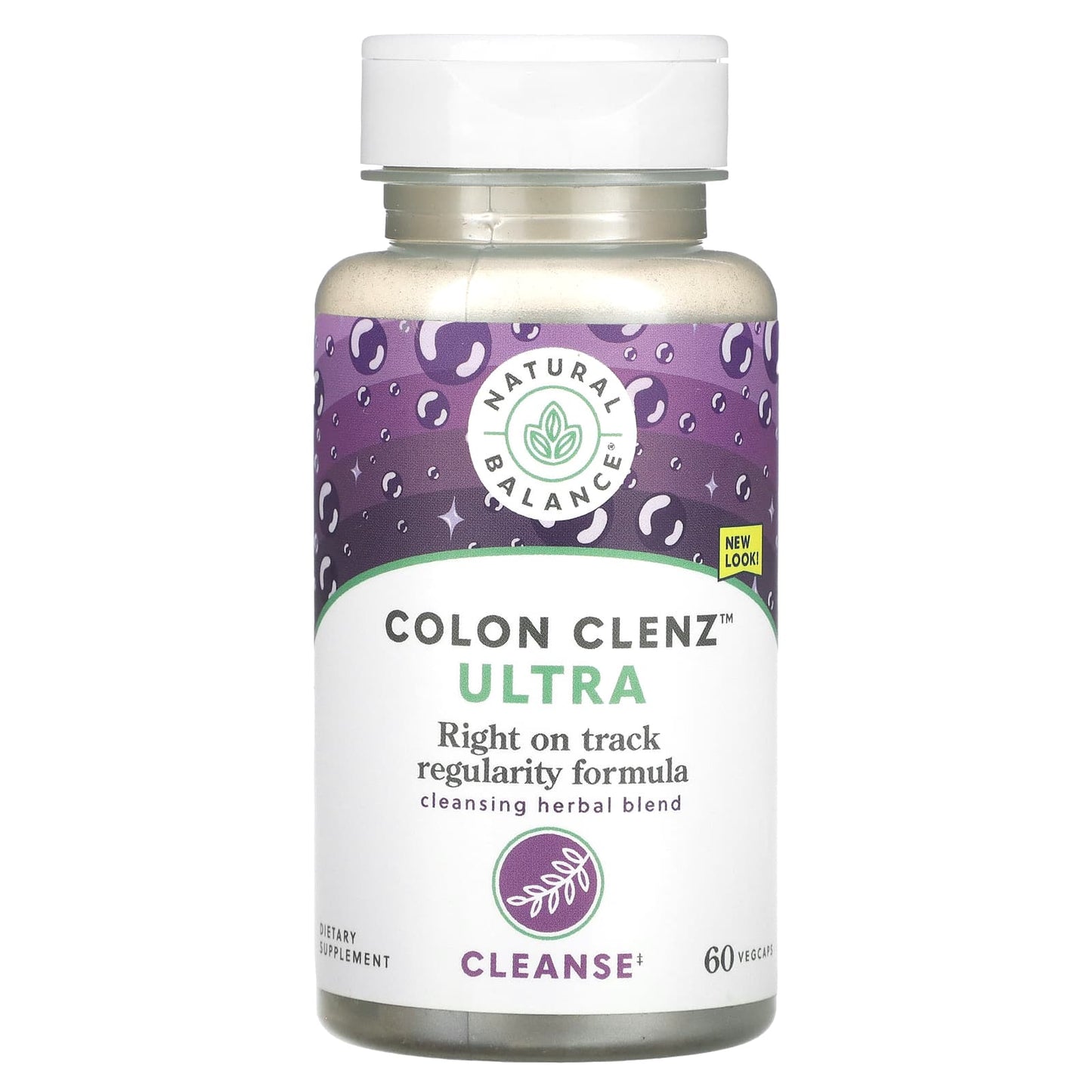 Natural Balance, Ultra Colon Clenz, 60 VegCaps - 047868123281 | Hilife Vitamins