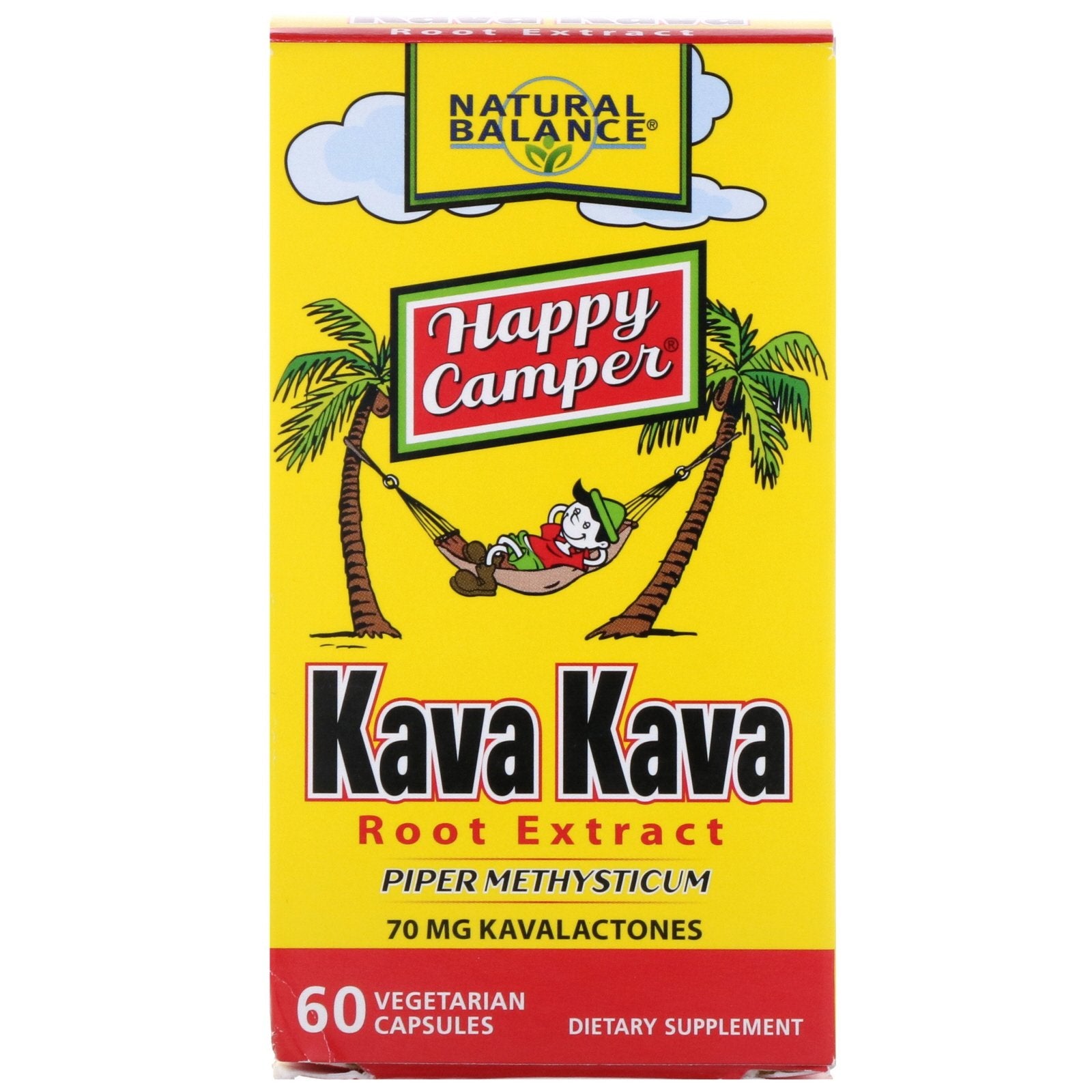 Natural Balance, Kava Kava Root Extract, 60 Vegetarian Capsules UPC 047868137554 | HiLife Vitamins