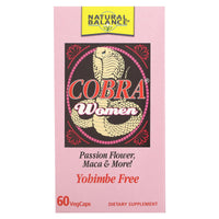 Natural Balance, Cobra Women, 60 VegCaps UPC 047868519701 | HiLife Vitamins