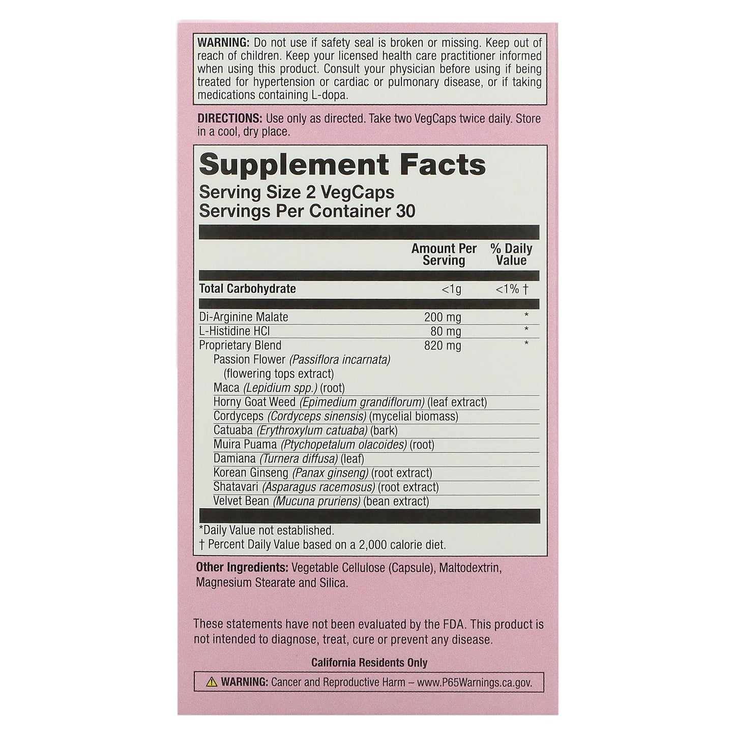 Natural Balance, Cobra Women, 60 VegCaps UPC 047868519701 | HiLife Vitamins