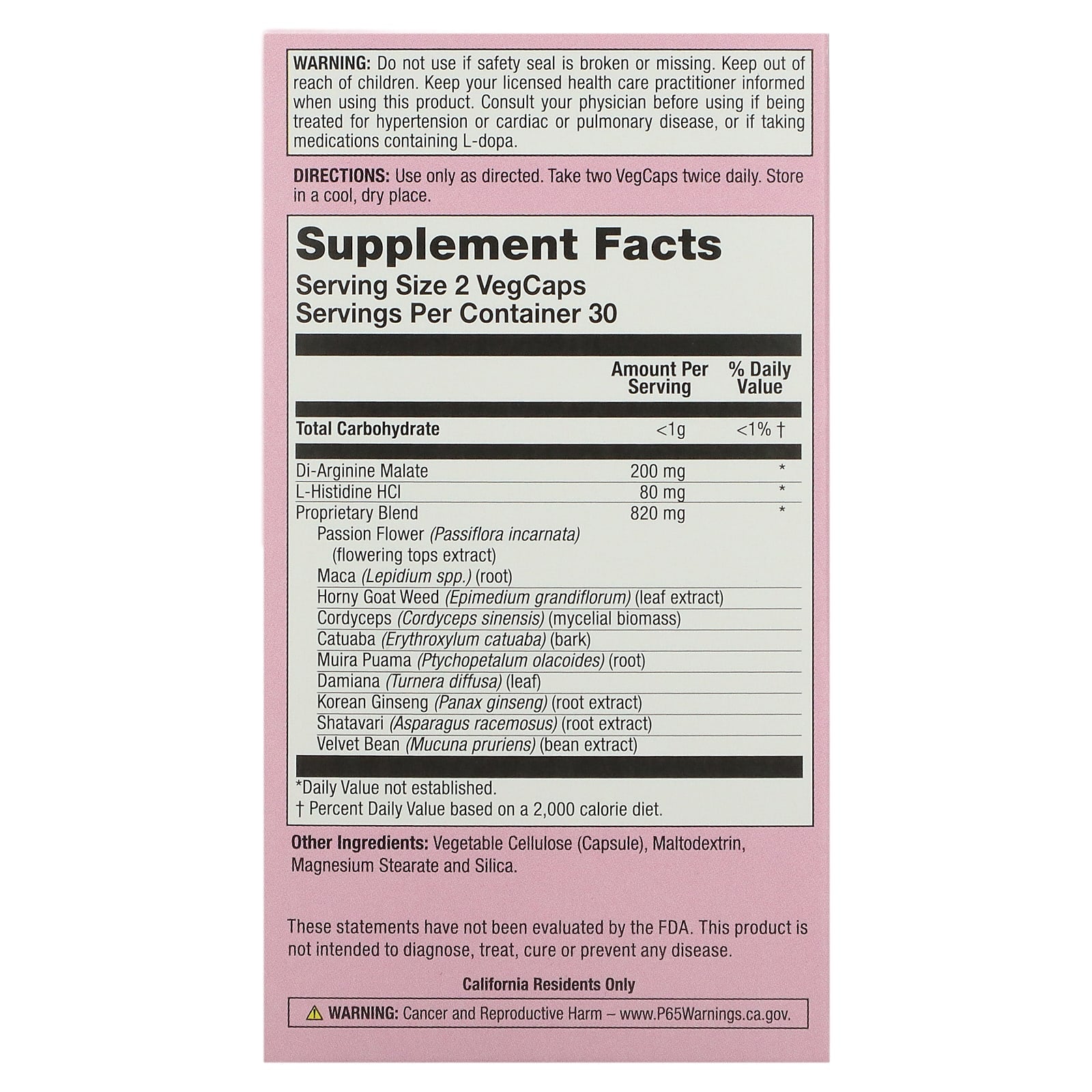 Natural Balance, Cobra Women, 60 VegCaps UPC 047868519701 | HiLife Vitamins