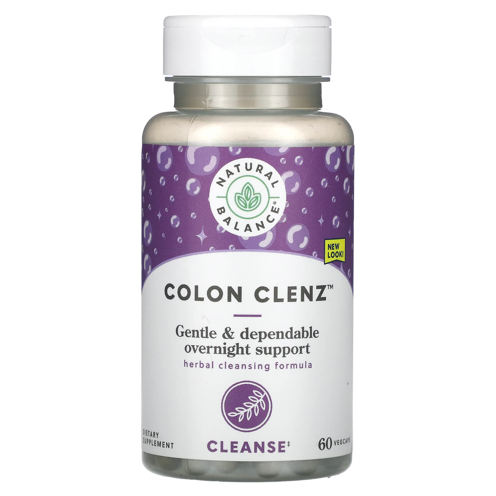 Natural Balance, Colon Clenz, 60 VegCaps UPC 047868777064 | HiLife Vitamins