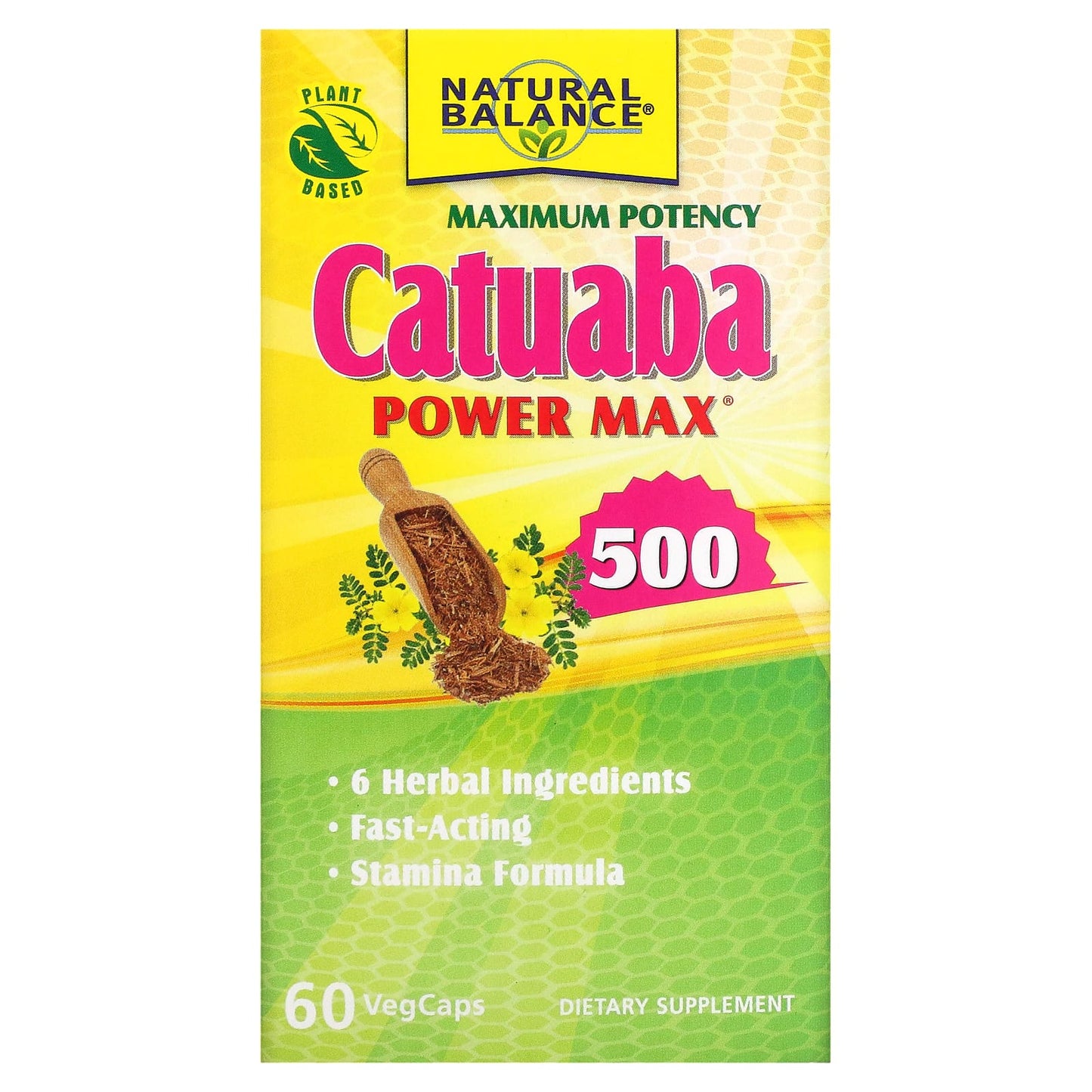 Natural Balance, Catuaba 500 PowerMax, 60 Capsules UPC 047868840607 | HiLife Vitamins