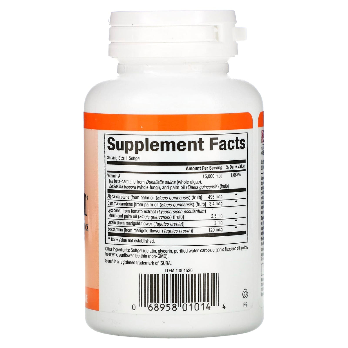 Natural Factors, BetaCareAll, 15,000 mcg, 90 Softgels UPC 068958010144 | Hilife Vitamins