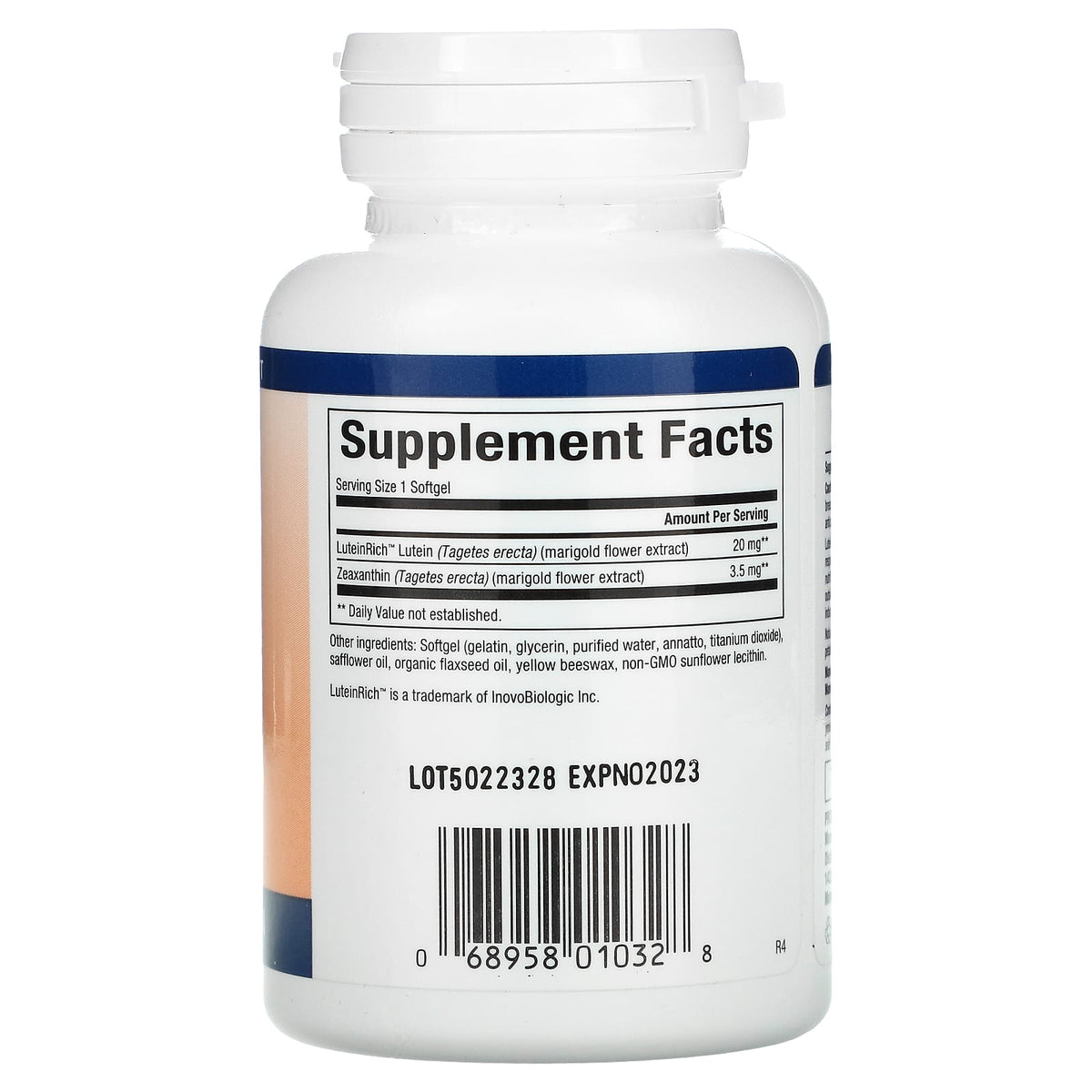 Natural Factors, Lutein, 20 mg, 60 Softgels UPC 068958010328 | Hilife Vitamins