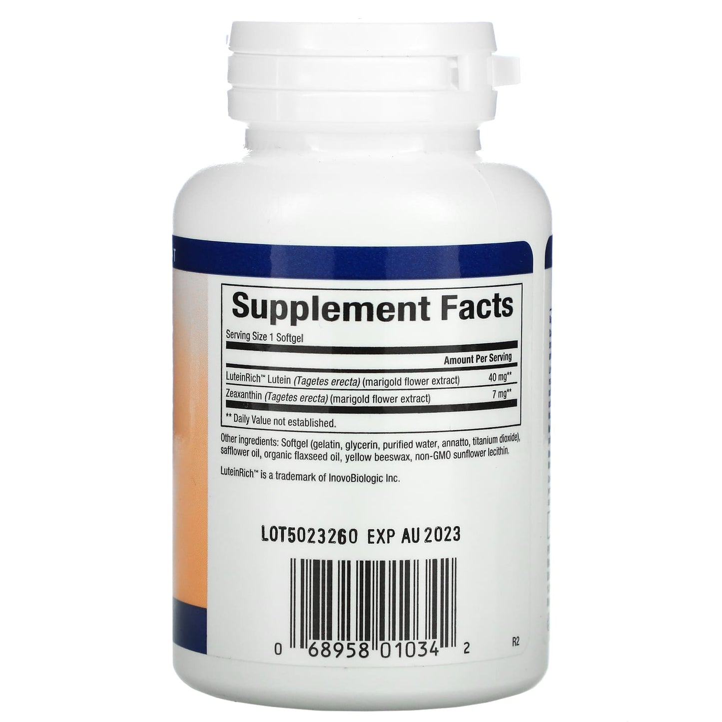 Natural Factors, Lutein, 40 mg, 30 Softgels UPC 068958010342 | Hilife Vitamins
