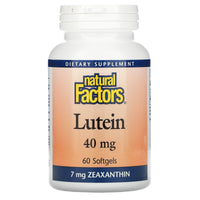 Natural Factors, Lutein, 40 mg, 60 Softgels UPC 068958010359 | Hilife Vitamins
