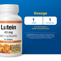 Natural Factors, Lutein, 40 mg, 60 Softgels UPC 068958010359 | Hilife Vitamins
