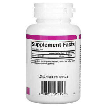 Natural Factors, Vitamin B2, Riboflavin, 100 mg, 90 Tablets UPC 068958012155 | Hilife Vitamins