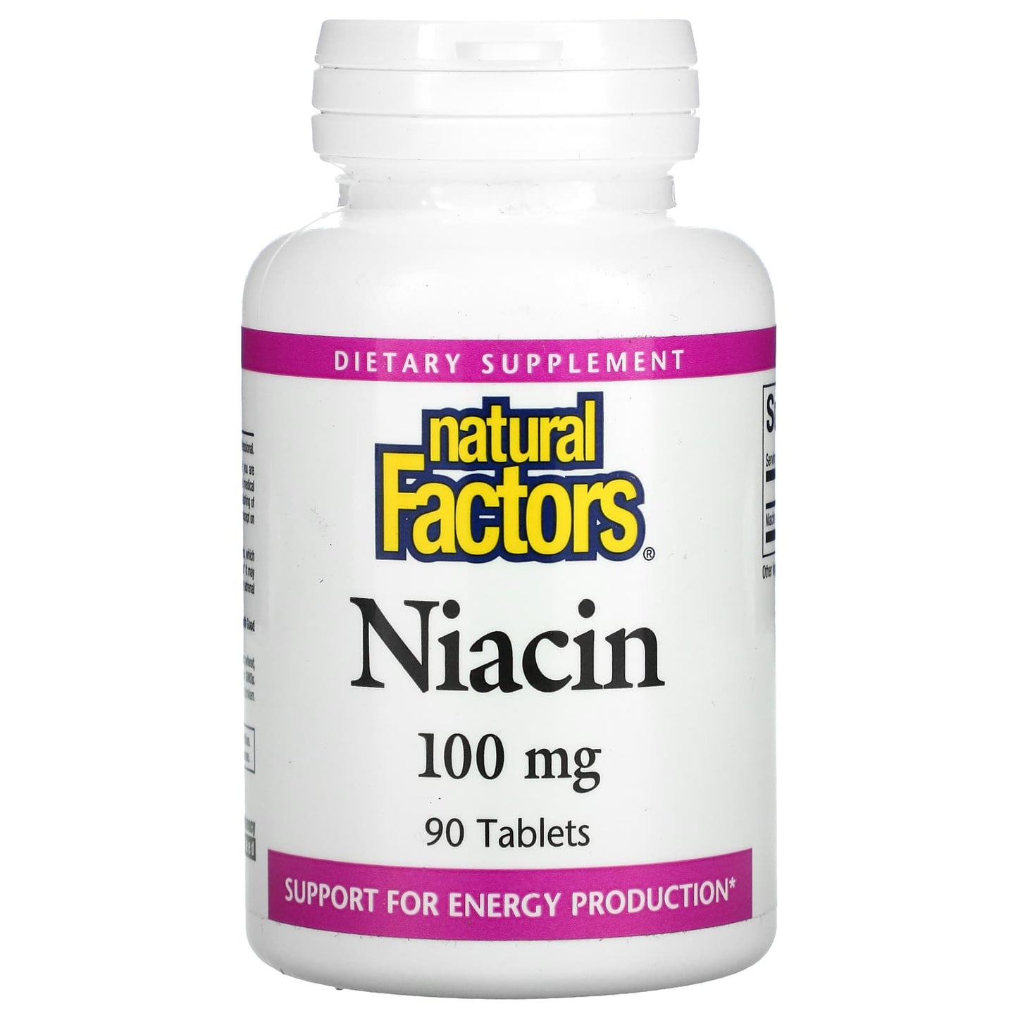 Natural Factors, Niacin, 100 mg, 90 Tablets UPC 068958012209 | Hilife Vitamins