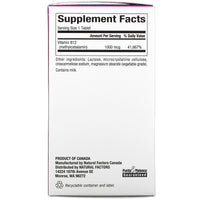 Natural Factors, B12, Methylcobalamin, 1,000 mcg, 90 Chewables UPC 068958012421 | Hilife Vitamins
