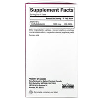 Natural Factors, B12, Methylcobalamin, 5,000 mcg, 60 Chewables UPC 068958012476 | Hilife Vitamins