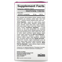 Natural Factors, Biocoenzymated Pyridoxal 5'-Phosphate 50 mg, 30 Vegetarian Capsules UPC 068958012520 | Hilife Vitamins