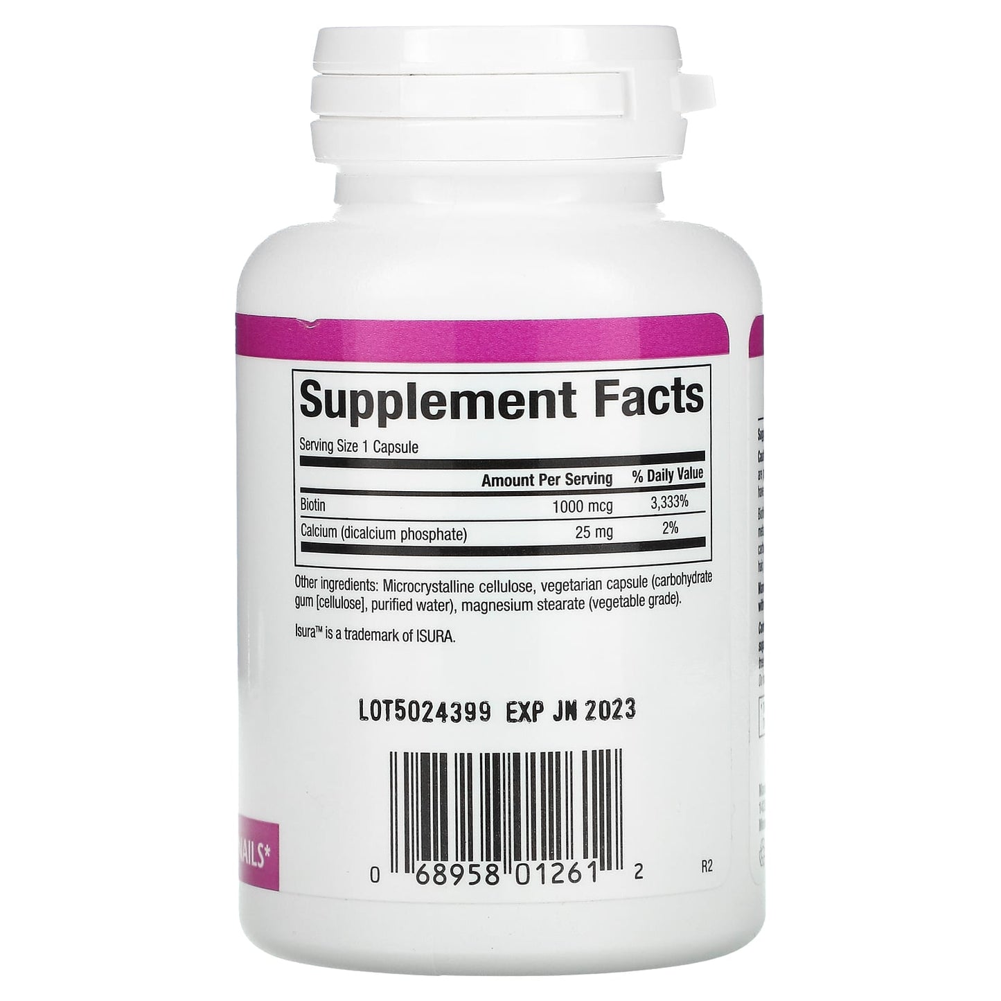 Natural Factors, Biotin, 1,000 mcg, 90 Capsules UPC 068958012612 | Hilife Vitamins