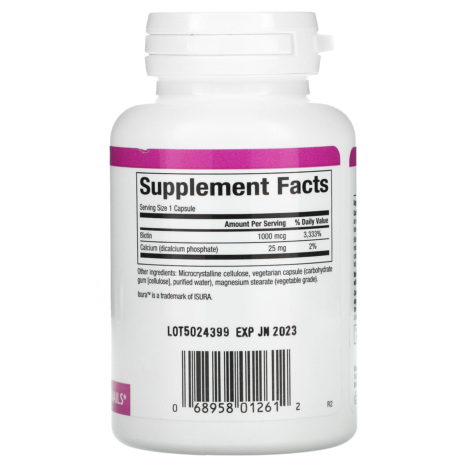 Natural Factors, Biotin, 1,000 mcg, 90 Capsules UPC 068958012612 | Hilife Vitamins