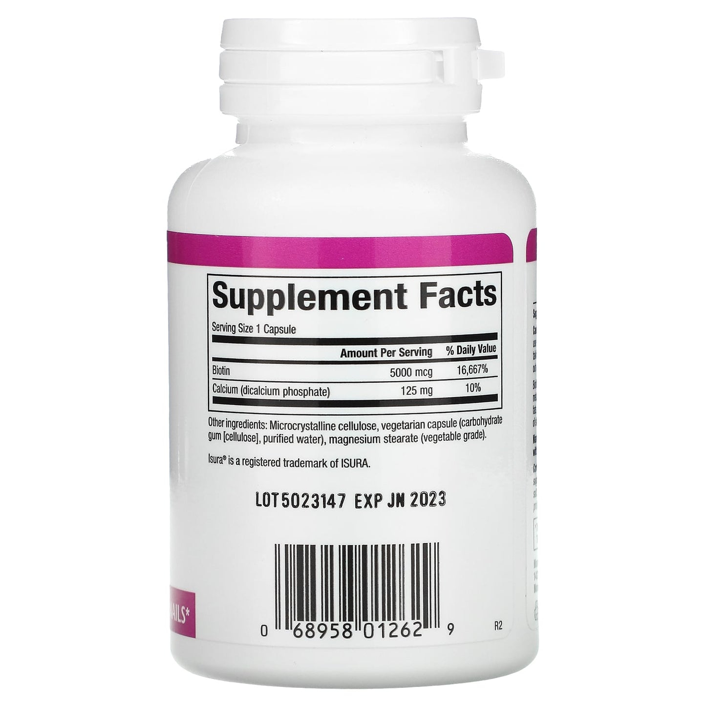 Natural Factors, Biotin, 5,000 mcg, 60 Capsules UPC 068958012629 | Hilife Vitamins