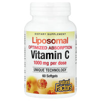 Natural Factors, Liposomal Vitamin C, 60 Softgels UPC 068958013237 | Hilife Vitamins