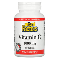 Natural Factors, Vitamin C, 1,000 mg, 90 Tablets UPC 068958013411 | Hilife Vitamins