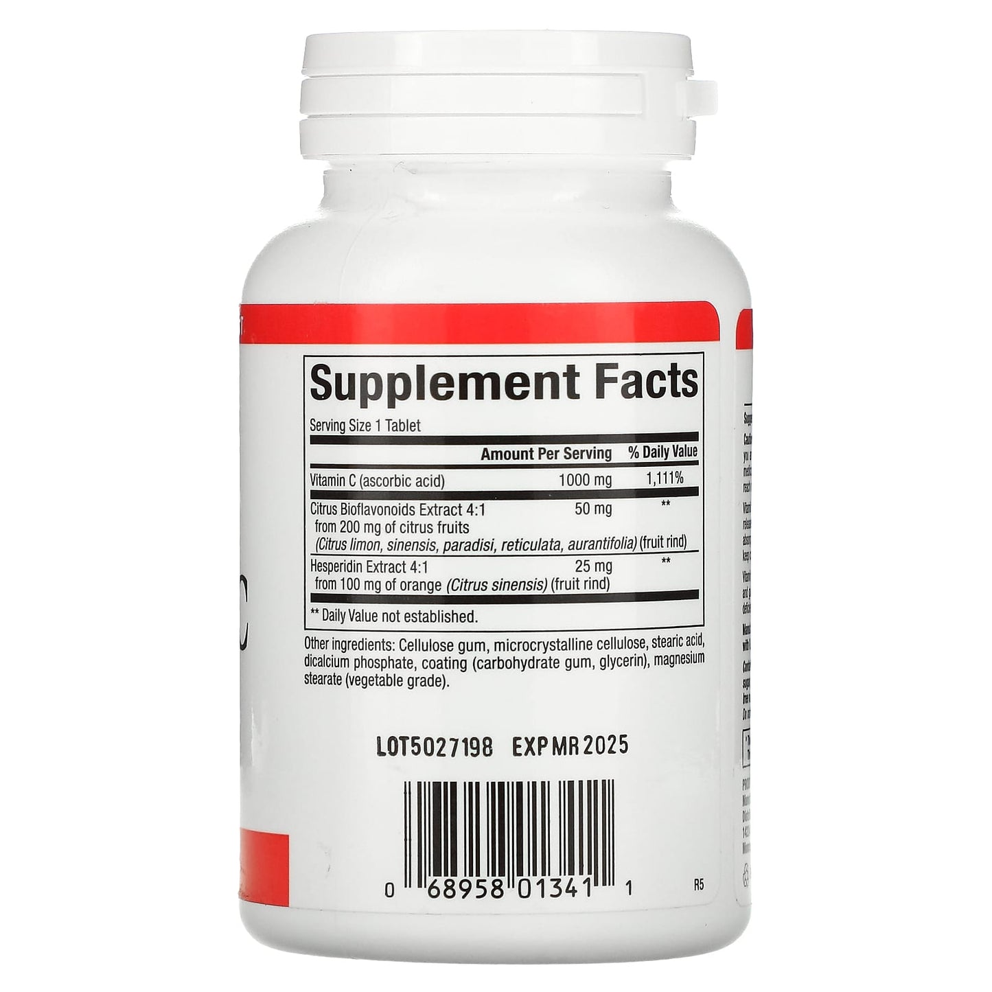 Natural Factors, Vitamin C, 1,000 mg, 90 Tablets UPC 068958013411 | Hilife Vitamins
