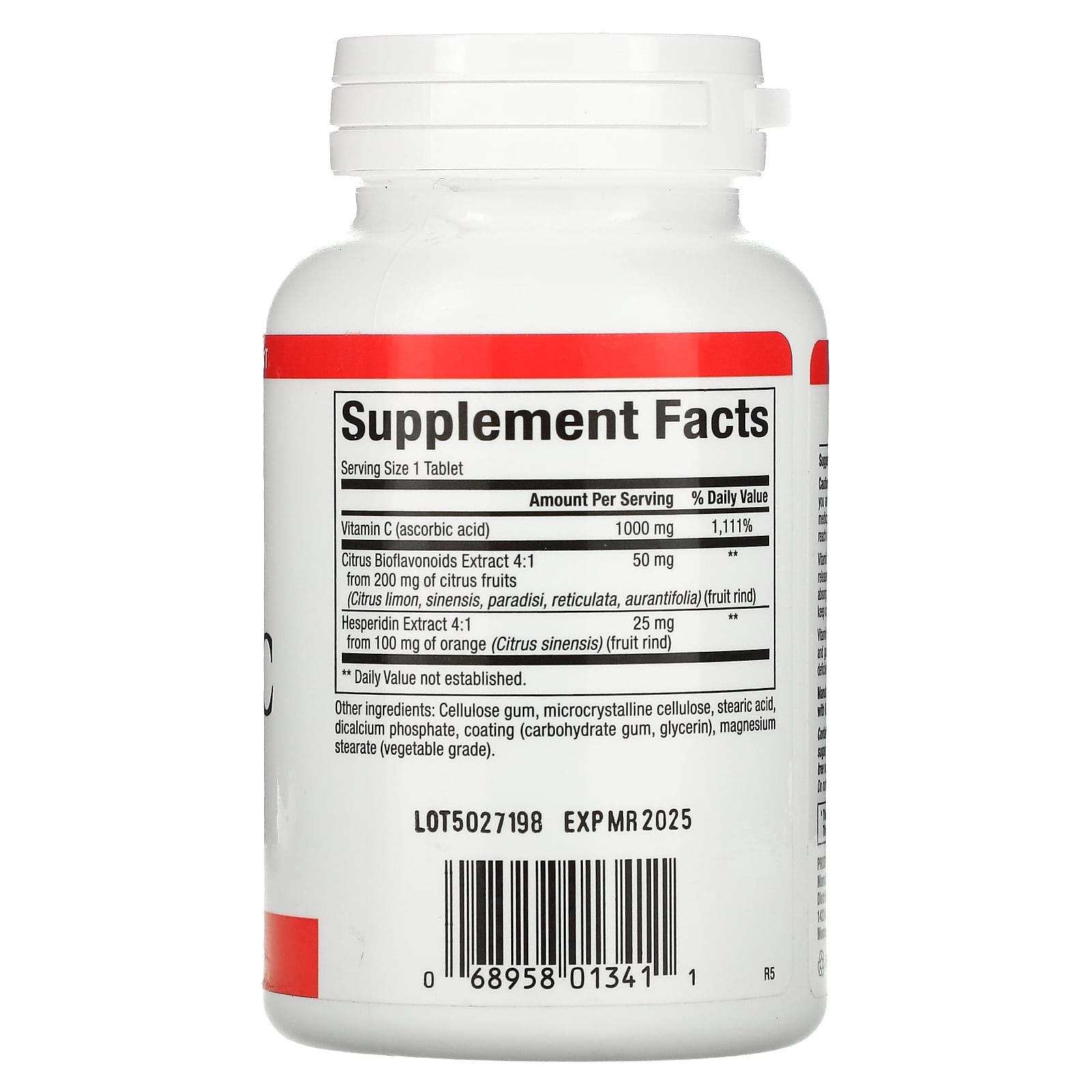 Natural Factors, Vitamin C, 1,000 mg, 90 Tablets UPC 068958013411 | Hilife Vitamins