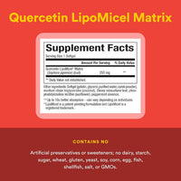 Natural Factors, Quercetin LipoMicel Matrix, 60 Liquid Softgels UPC 068958013787 | Hilife Vitamins