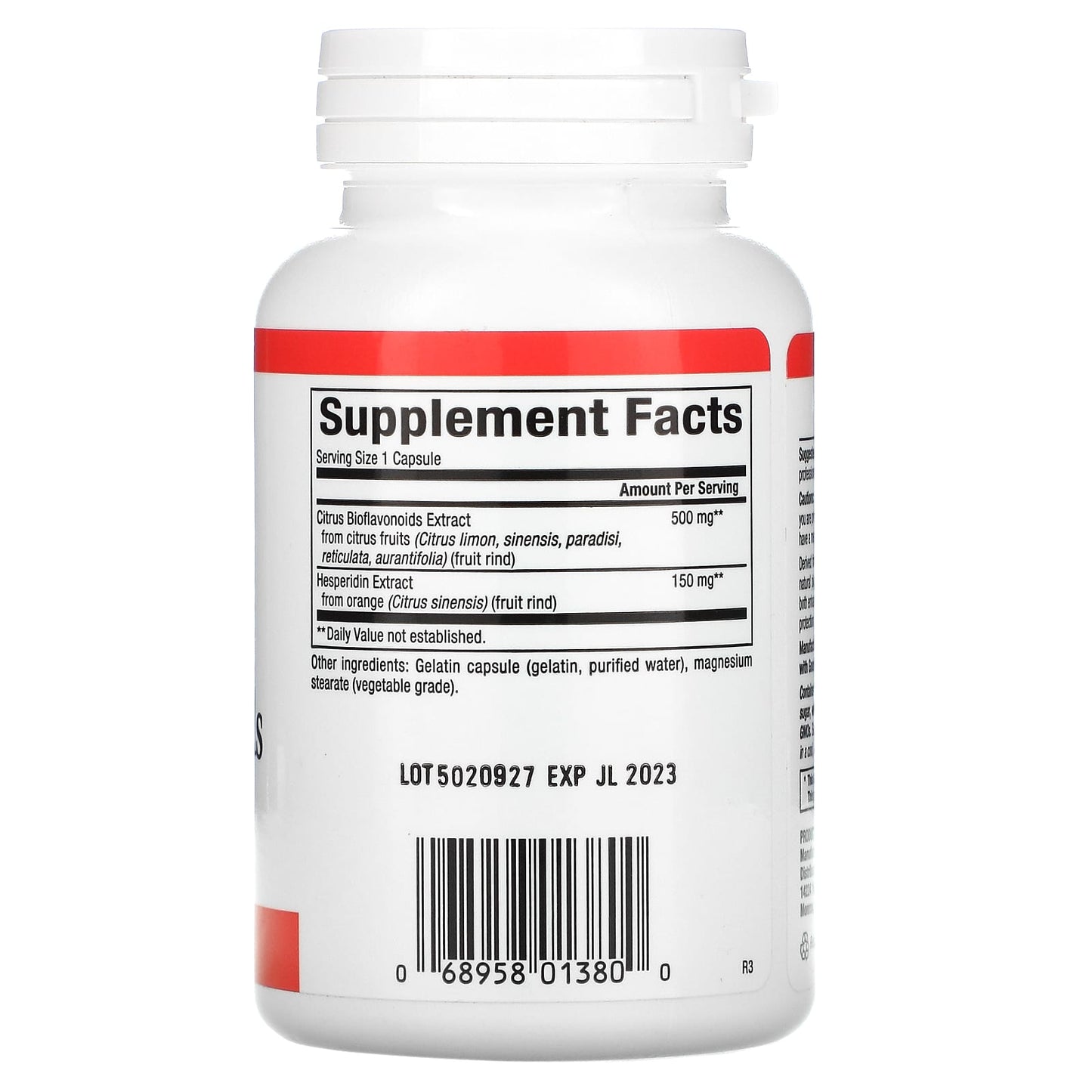 Natural Factors, Citrus Bioflavonoids Plus Hesperidin, 6, 90 Capsules UPC 068958013800 | Hilife Vitamins
