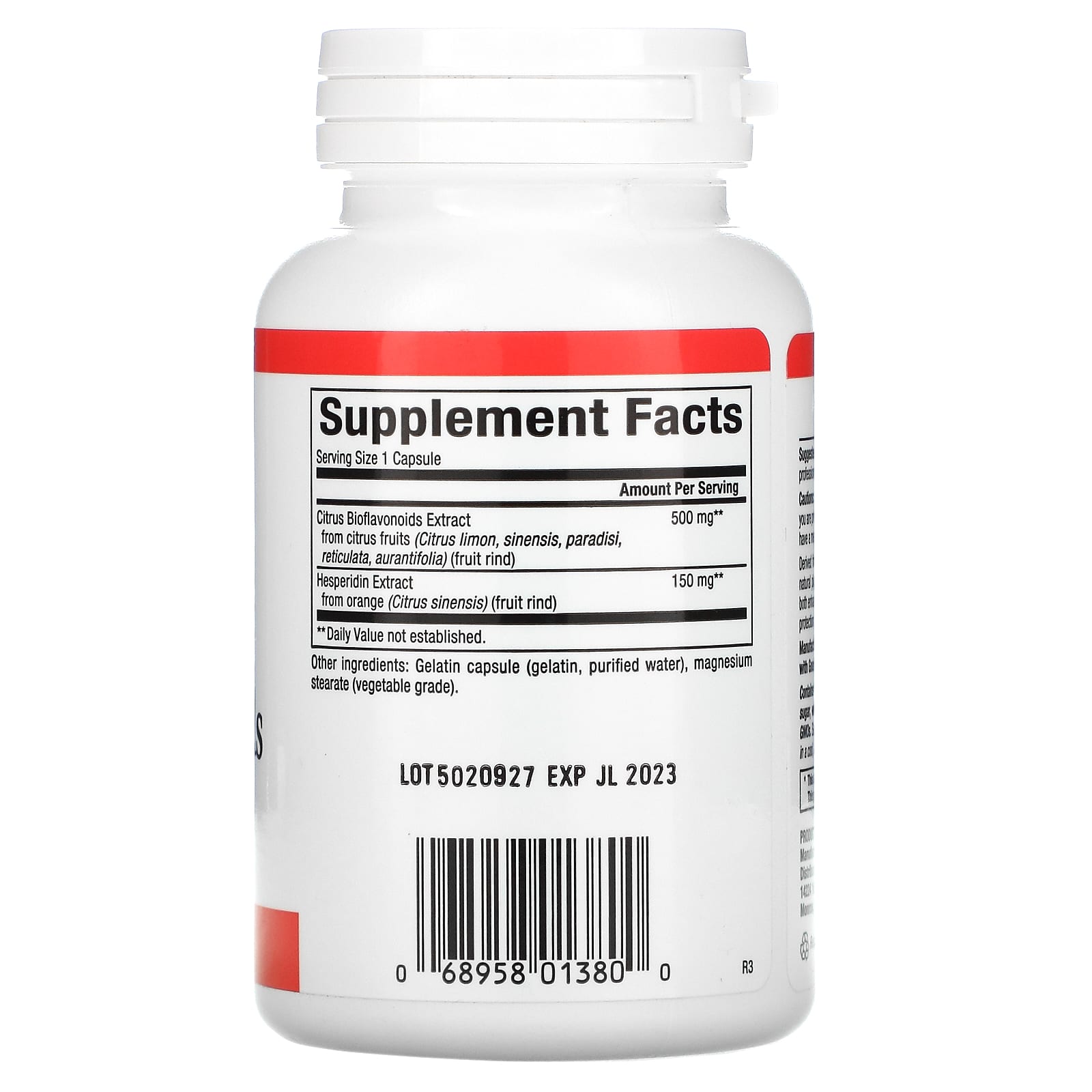 Natural Factors, Citrus Bioflavonoids Plus Hesperidin, 6, 90 Capsules UPC 068958013800 | Hilife Vitamins