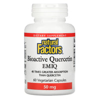 Natural Factors, Bioactive Quercetin EMIQ, 50 mg, 60 Capsules UPC 068958013817 | Hilife Vitamins