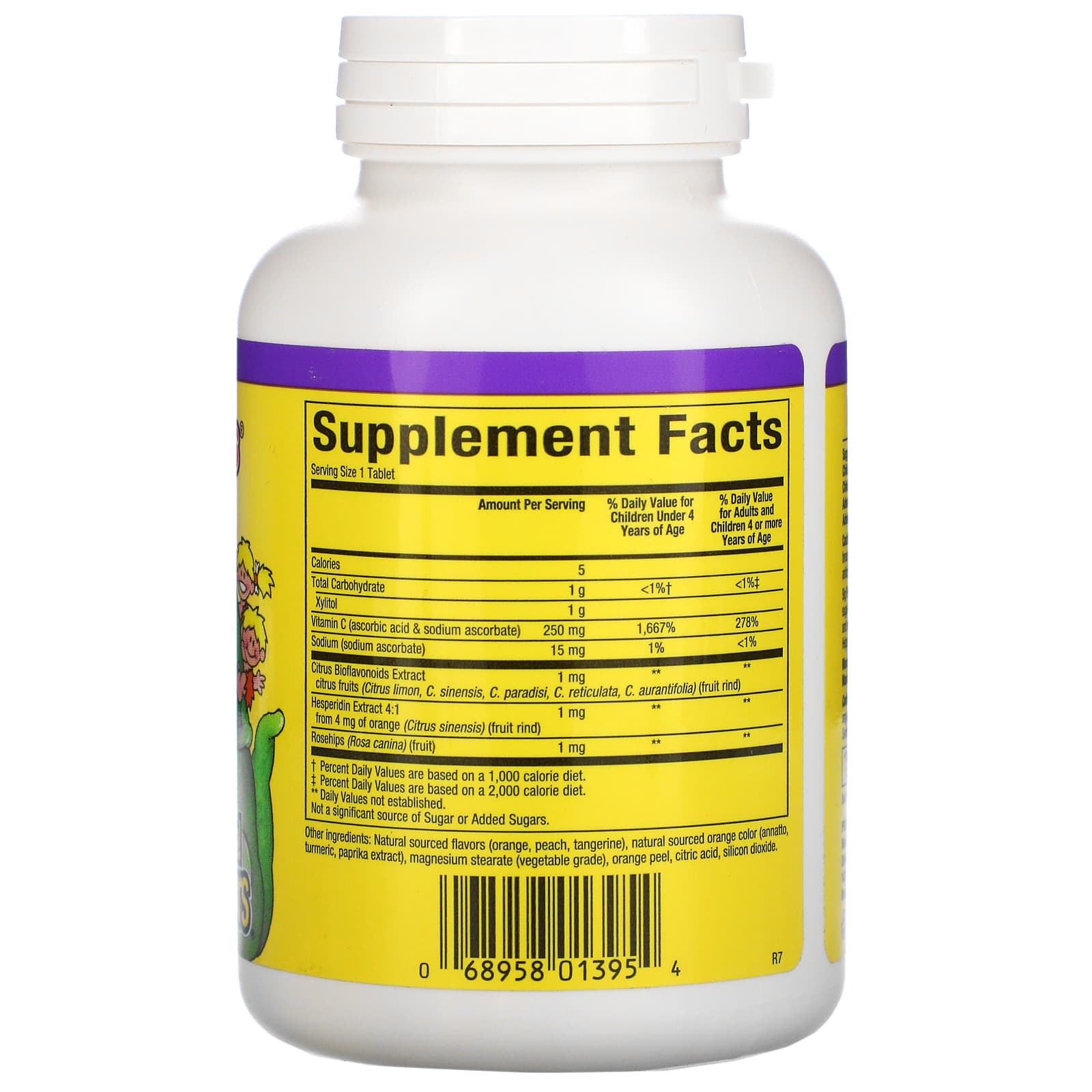 Natural Factors, Big Friends, Chewable Vitamin C, Tangy, 90 Chewable Tablets UPC 068958013954 | Hilife Vitamins