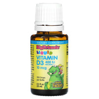 Natural Factors, Big Friends, Liquid Vitamin D3, 10 mcg, 0.5 oz UPC 068958015453 | Hilife Vitamins