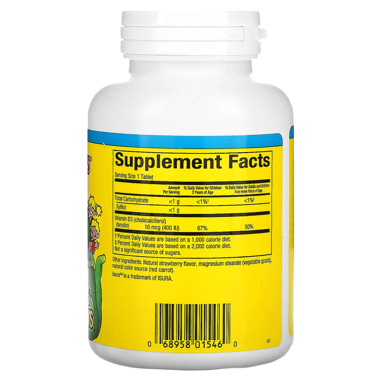 Natural Factors, Big Friends, Chewable Vitamin D3, Berry, 250 Chewable Tablets UPC 068958015460 | Hilife Vitamins