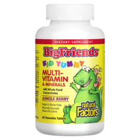 Natural Factors, Big Friends, Chewable Multi-Vitamin &am, 60 Chewable Tablets UPC 068958015491 | Hilife Vitamins