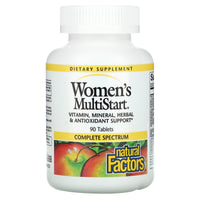 Natural Factors, Multistart® Women's Regular Formula, 90 Tablets UPC 068958015804 | Hilife Vitamins