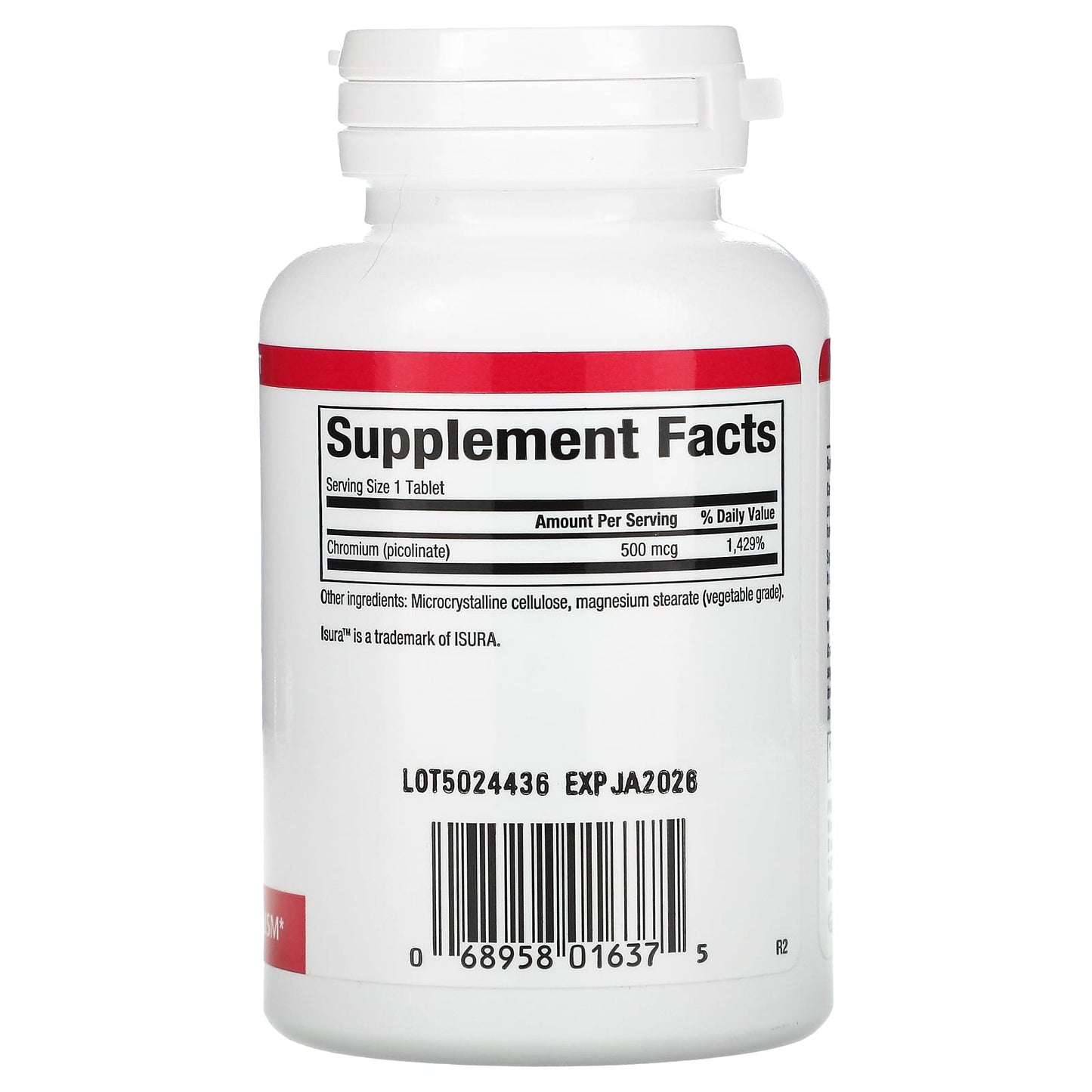 Natural Factors, Chromium Picolinate, 500 mcg, 90 Tablets UPC 068958016375 | Hilife Vitamins