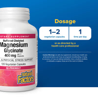 Natural Factors, Magnesium Glycinate , 200 mg, 120 Vegetarian Capsules UPC 068958016412 | Hilife Vitamins