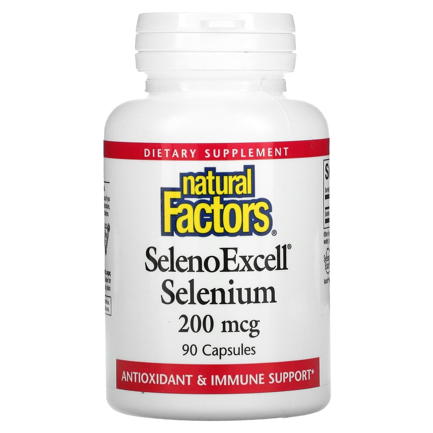 Natural Factors, SelenoExcell, Selenium, 200 mcg, 90 Capsules UPC 068958016757 | Hilife Vitamins