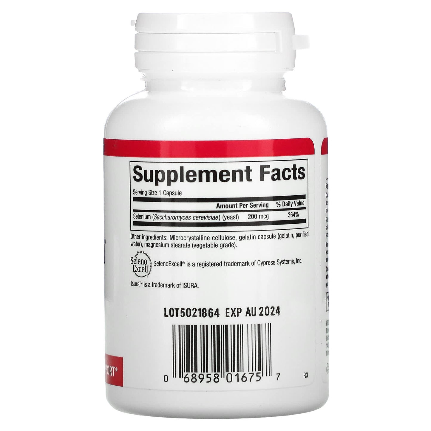 Natural Factors, SelenoExcell, Selenium, 200 mcg, 90 Capsules UPC 068958016757 | Hilife Vitamins