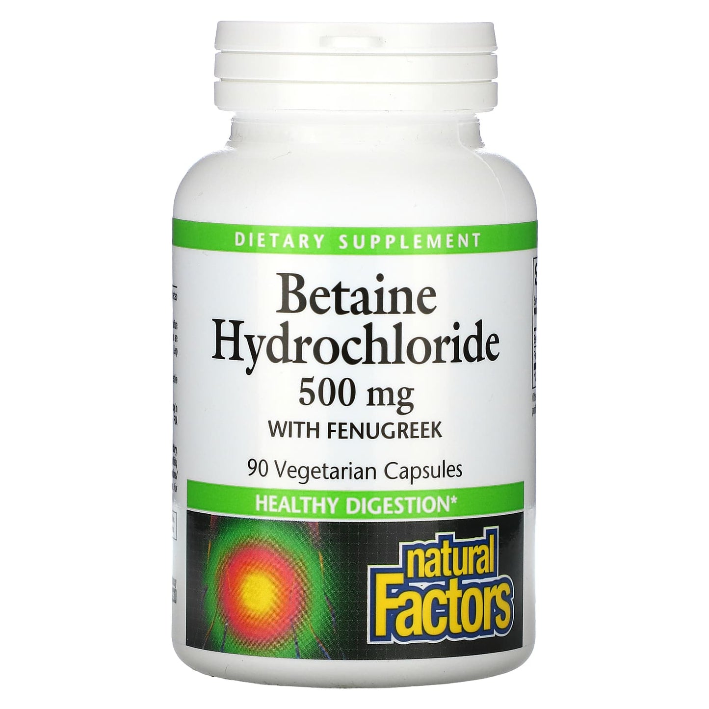 Natural Factors, Betaine Hydrochloride with Fenugreek, 5, 90 Vegetable Capsules UPC 068958017204 | Hilife Vitamins