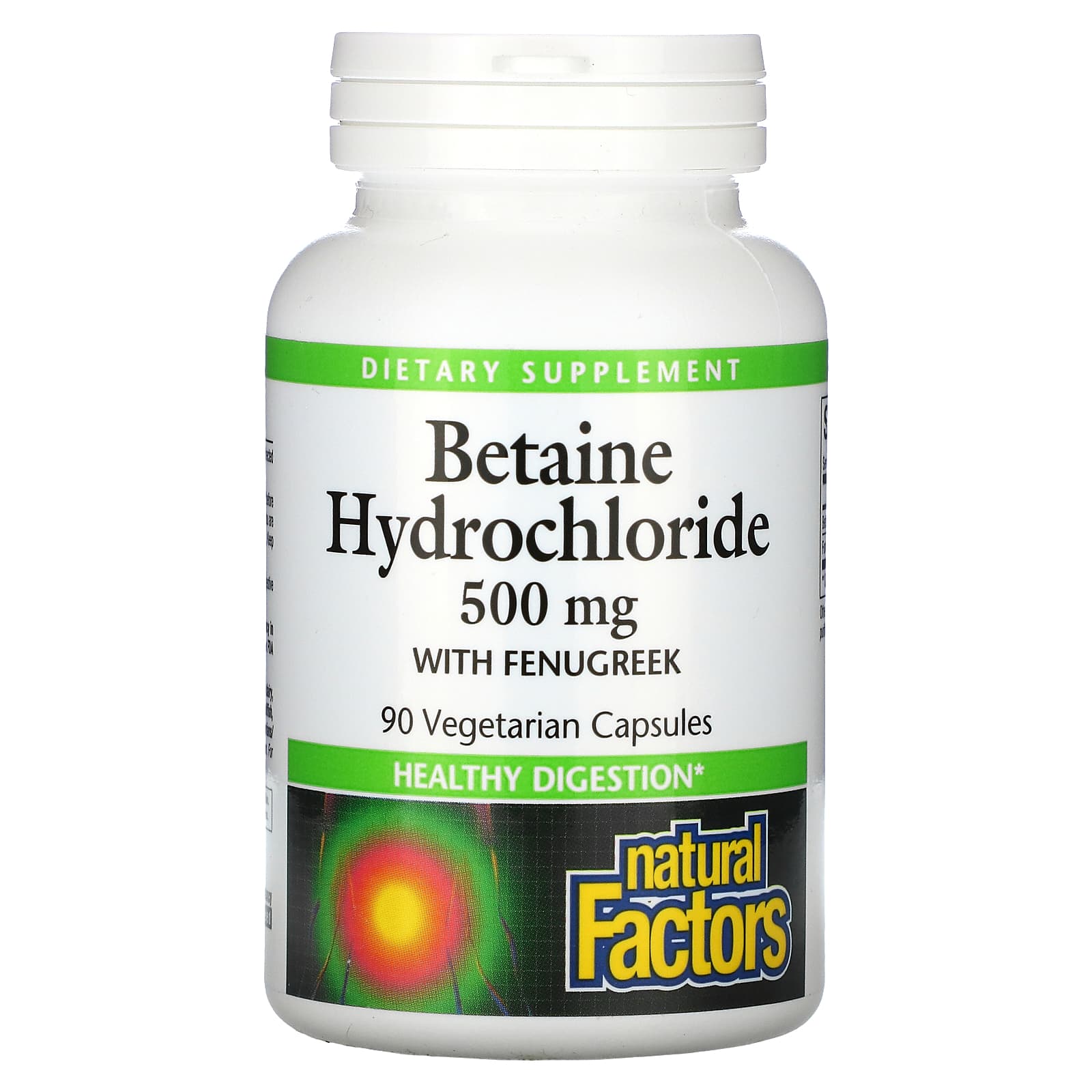 Natural Factors, Betaine Hydrochloride with Fenugreek, 5, 90 Vegetable Capsules UPC 068958017204 | Hilife Vitamins